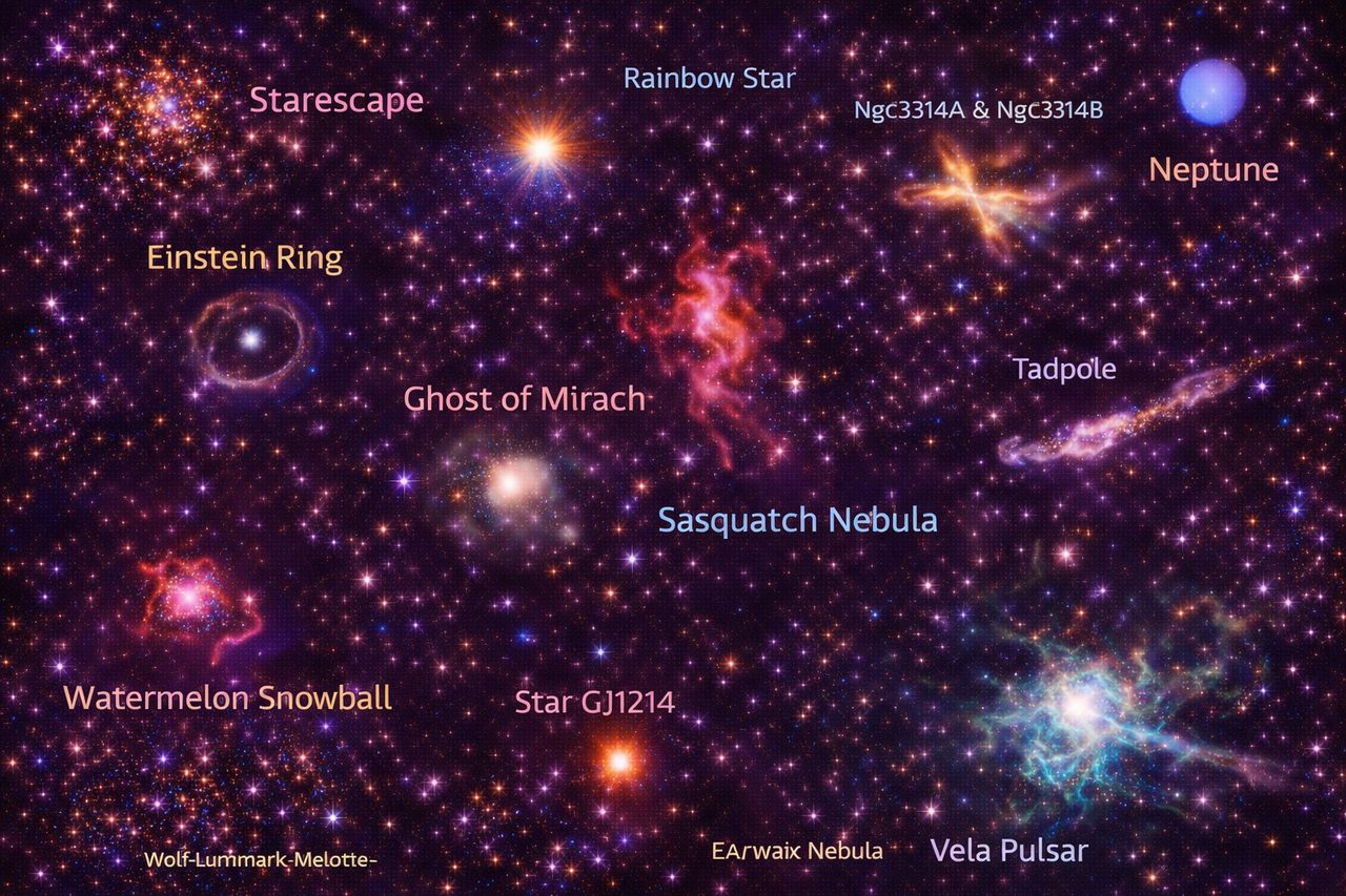 Echte kosmos met fantasierand