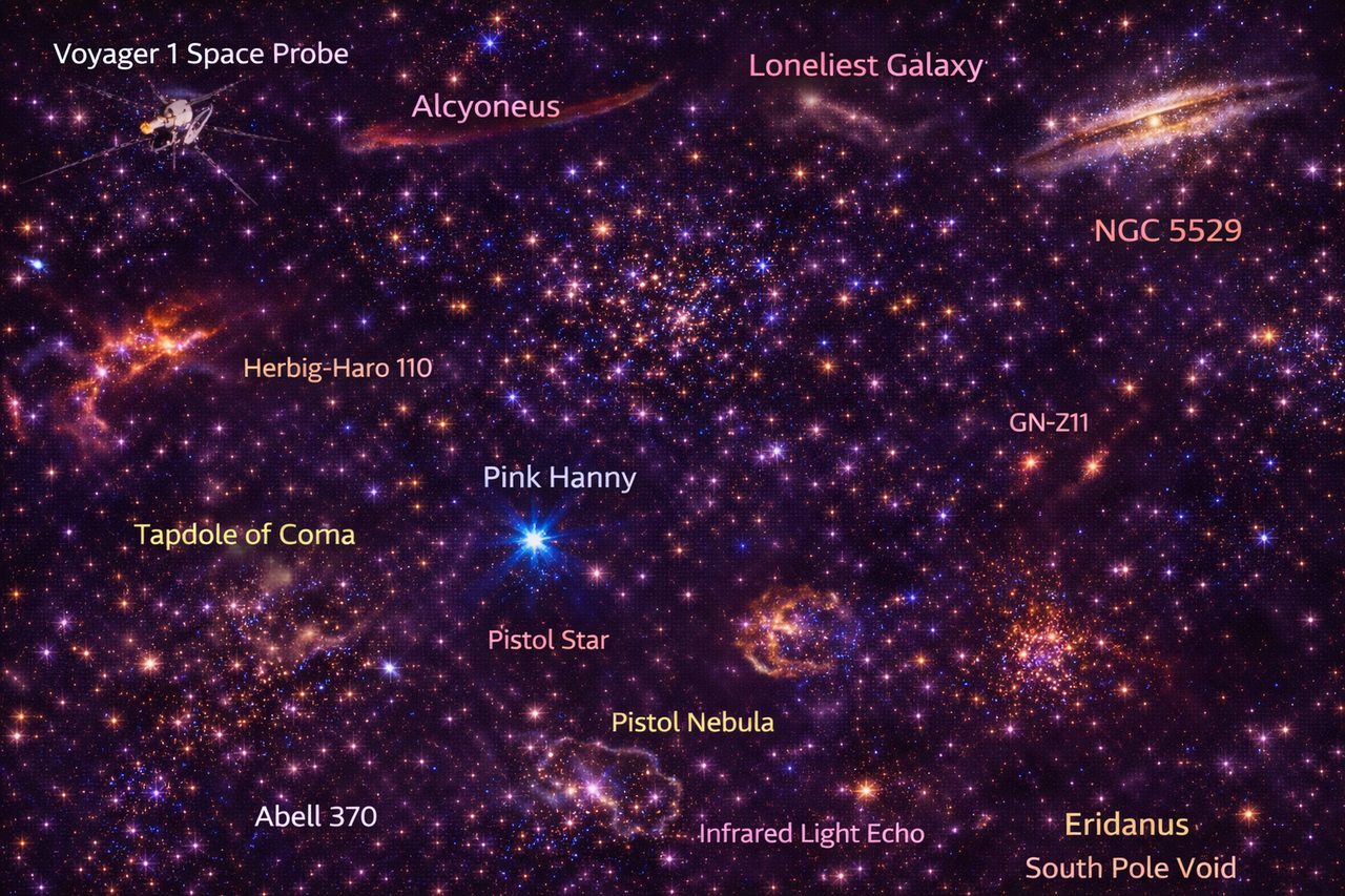Quasars, clusters en donkere ruimte