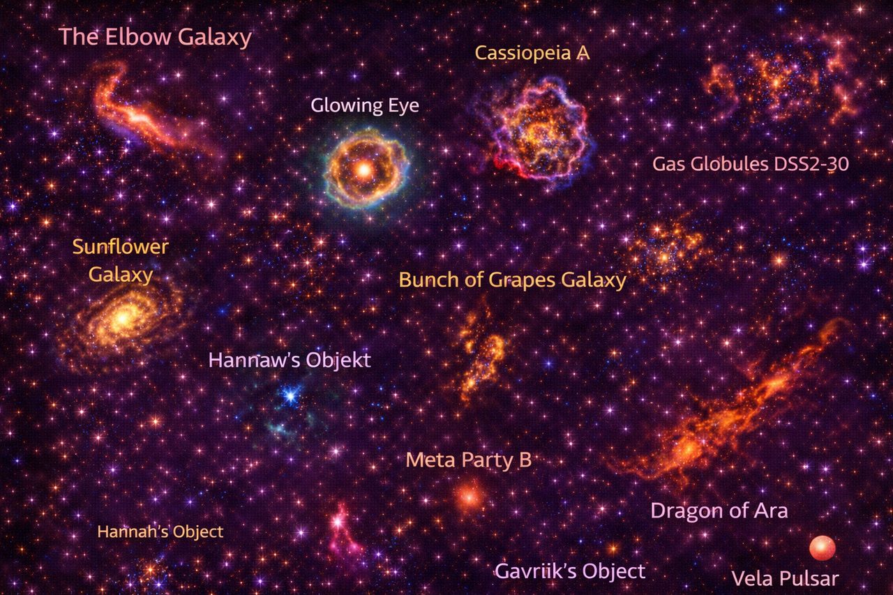 Kosmische vormen en vreemde figuren I